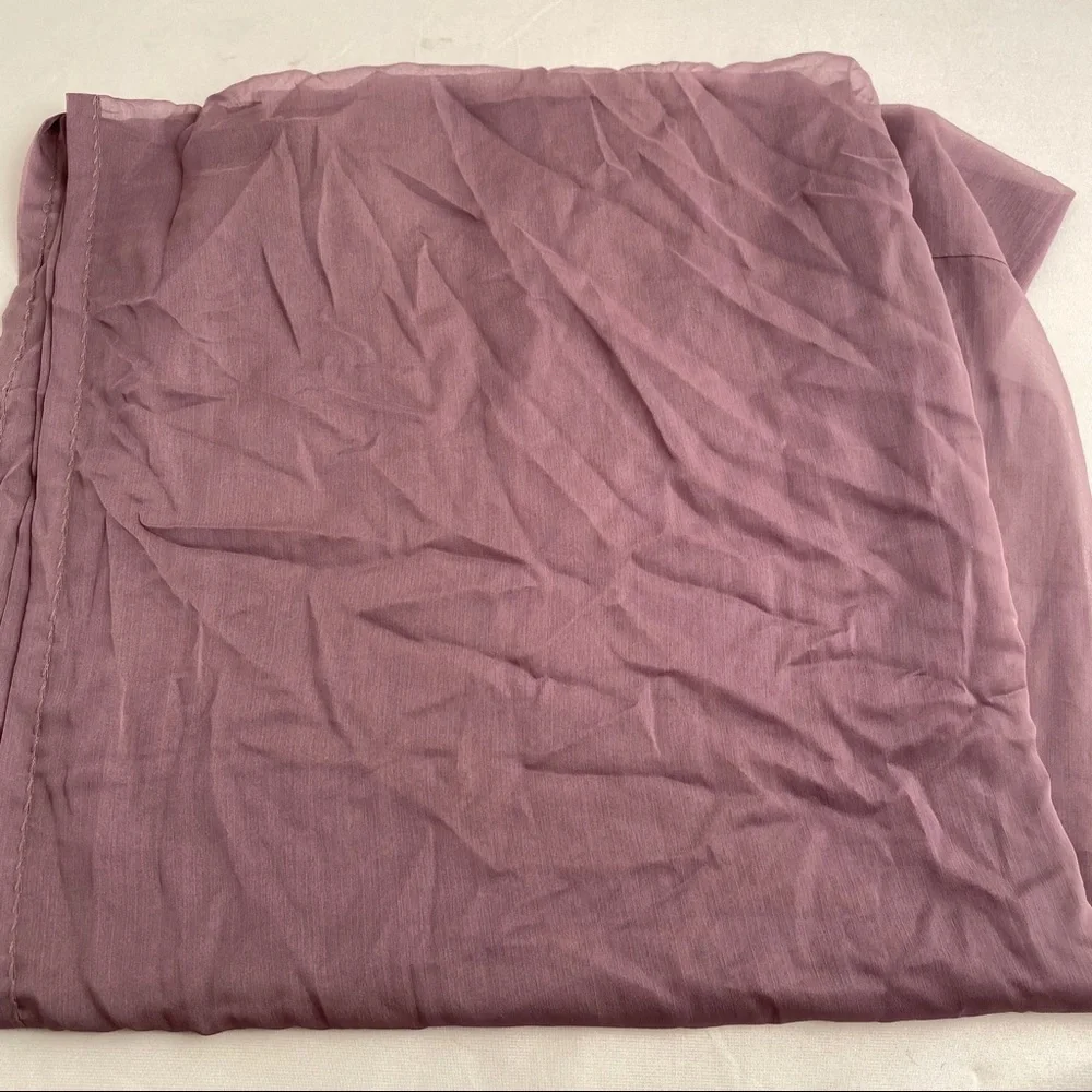 Purple/lavender sheer window drape panel